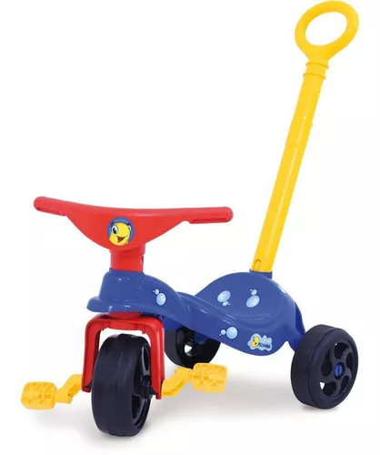 Carrinho Velotrol Infantil Criança Bebê Com Empurrador